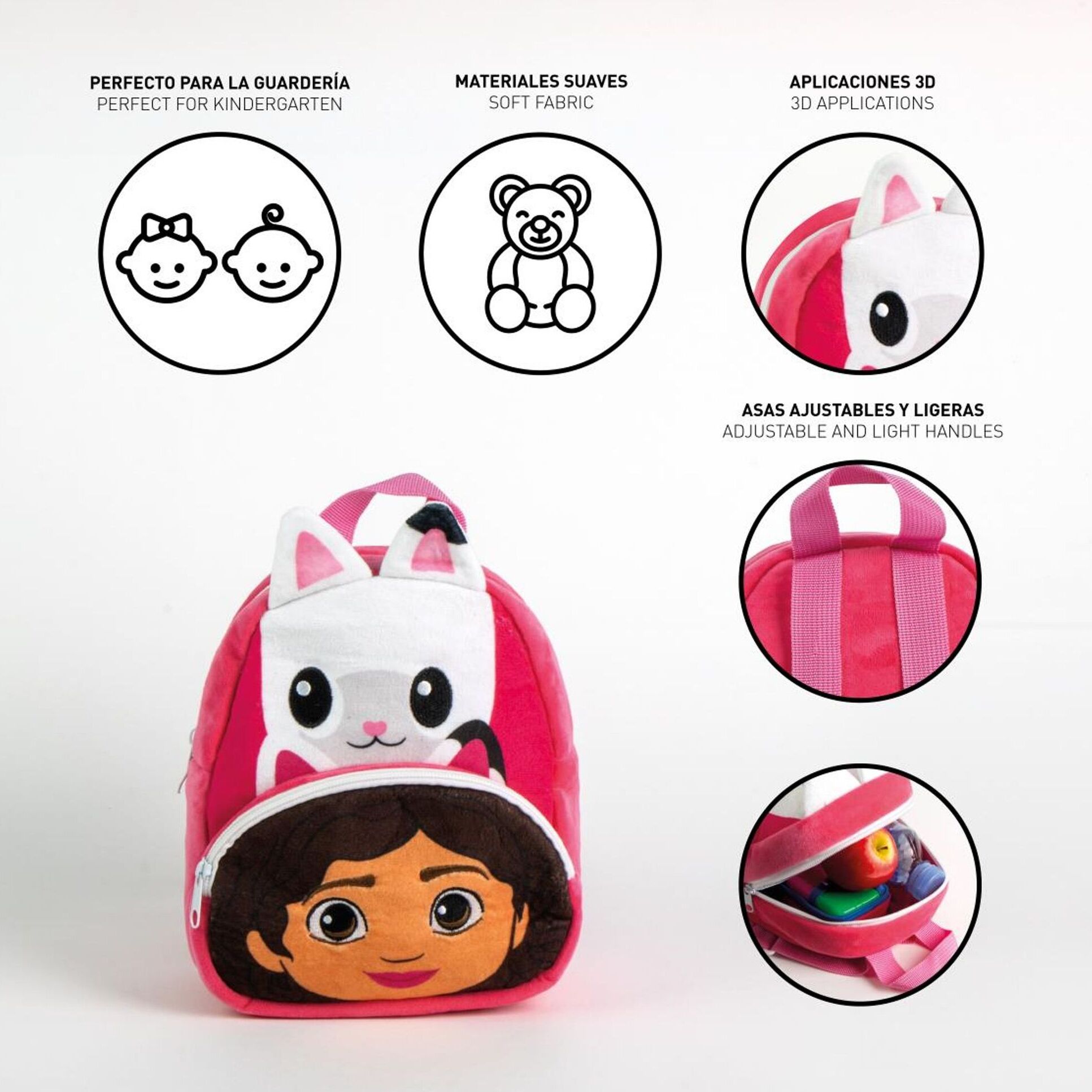 Mochila Guarderia Personaje Premium Gabby´S Dollhouse
