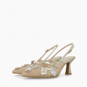 ZAPATOS DE SALÓN DORADOS GENASTI