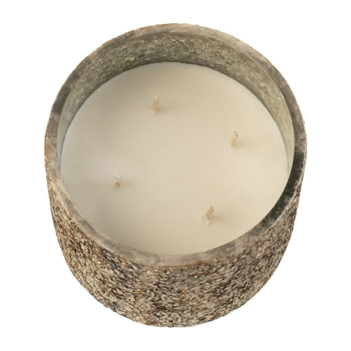 J-Line bougie parfumée Luxuria - Cookie Crunch - verre - bronze - medium - 60H
