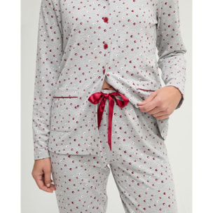 Pijama mujer vigore estampado abierto