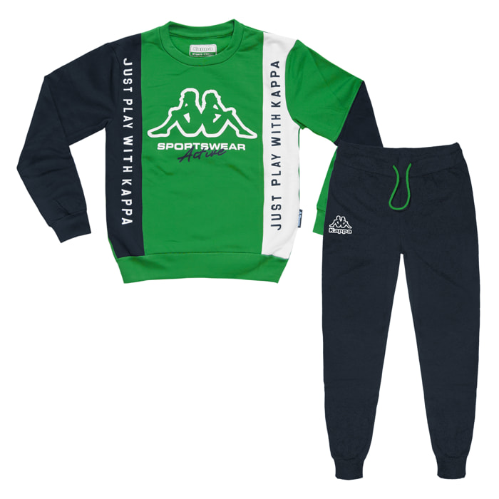 Tuta Ragazzo KAPPA 8 / 16 Anni Cotone Felpato