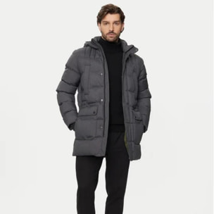 Abrigos Hombre de la marca GEOX  modelo M SANFORD HOOD GRIS