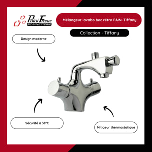 Mitigeur bain douche thermostatique monotrou PAINI Blade chromé