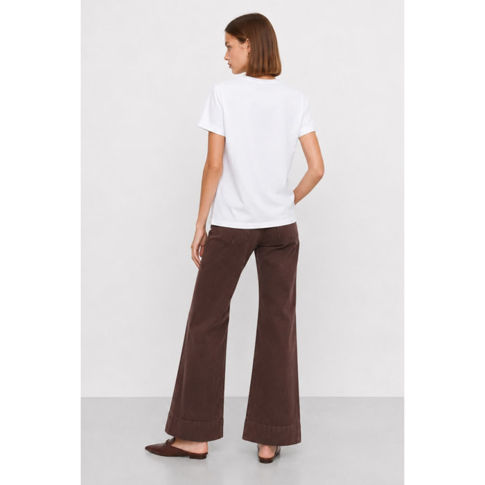 Kocca - T-shirt da donna in cotone con stampa di barboncino Donna