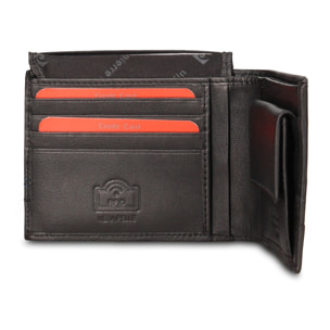 Portafoglio uomo in vera pelle - Modello Silvano Elite - Casual - 12.5 x 9.0 x 2.0 cm
