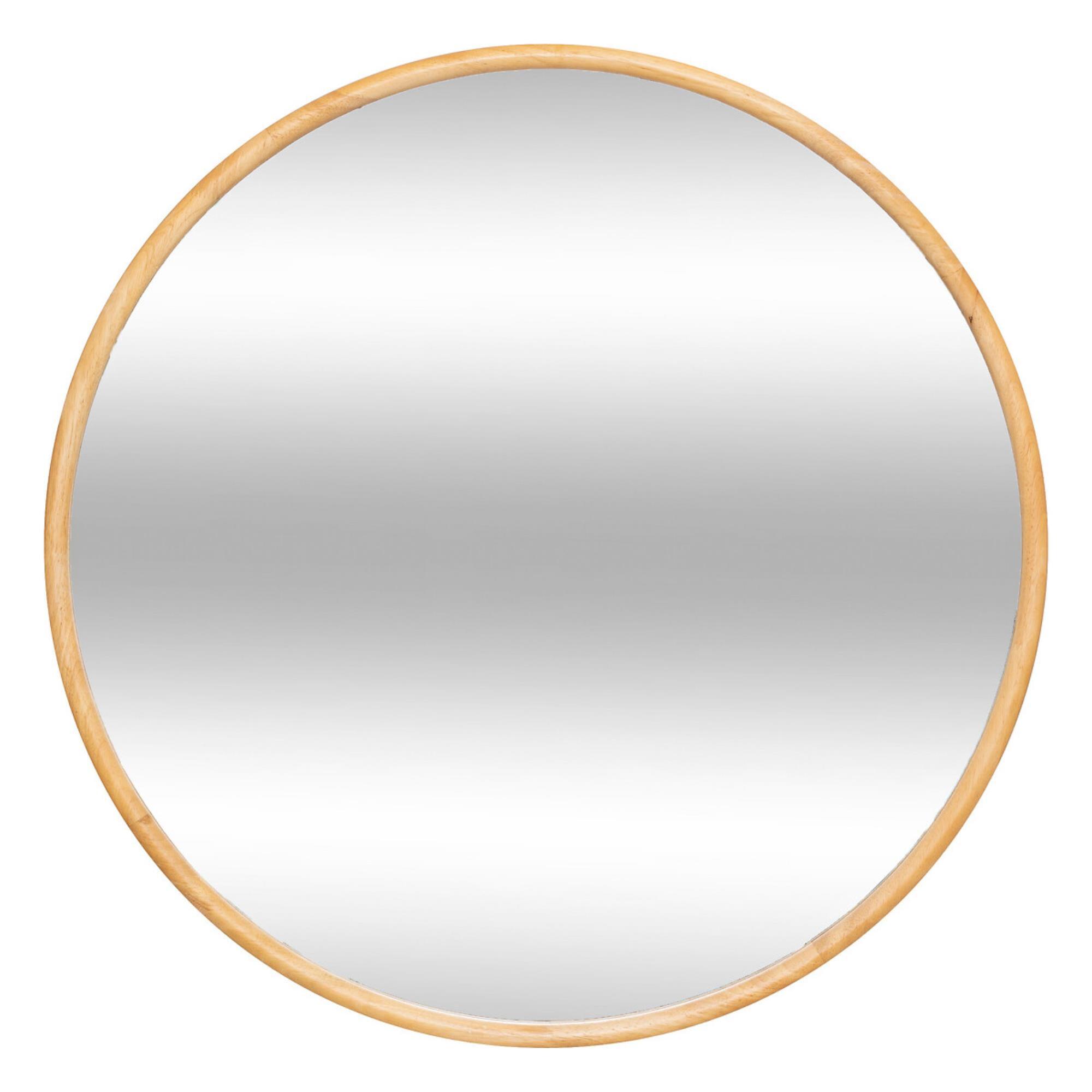Espejo mural Kim diámetro 75 cm madera