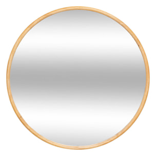 Espejo mural Kim diámetro 75 cm madera