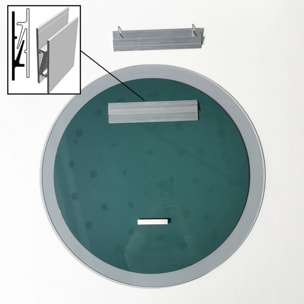 Espejo,100% vidrio templado (thickness: 2 cm), color humo