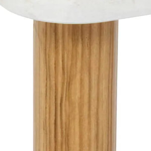 Table d'appoint Come bois et effet marbre