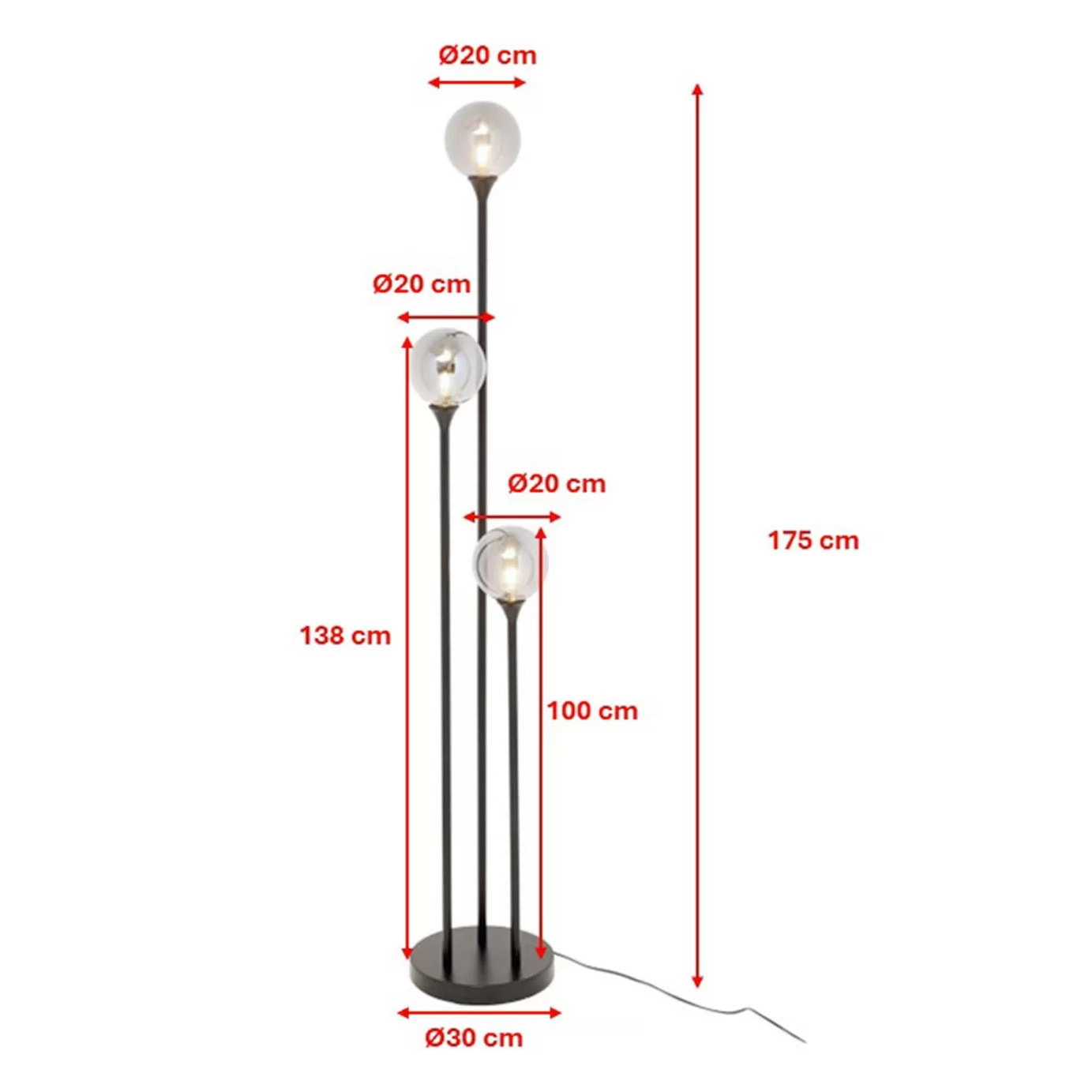 Lampadaire Al Capone 175cm Kare Design