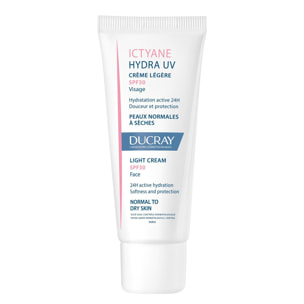 Ictyane Hydra UV SPF30 - Crème Légère Visage Peaux Normales à Sèches 40 ml