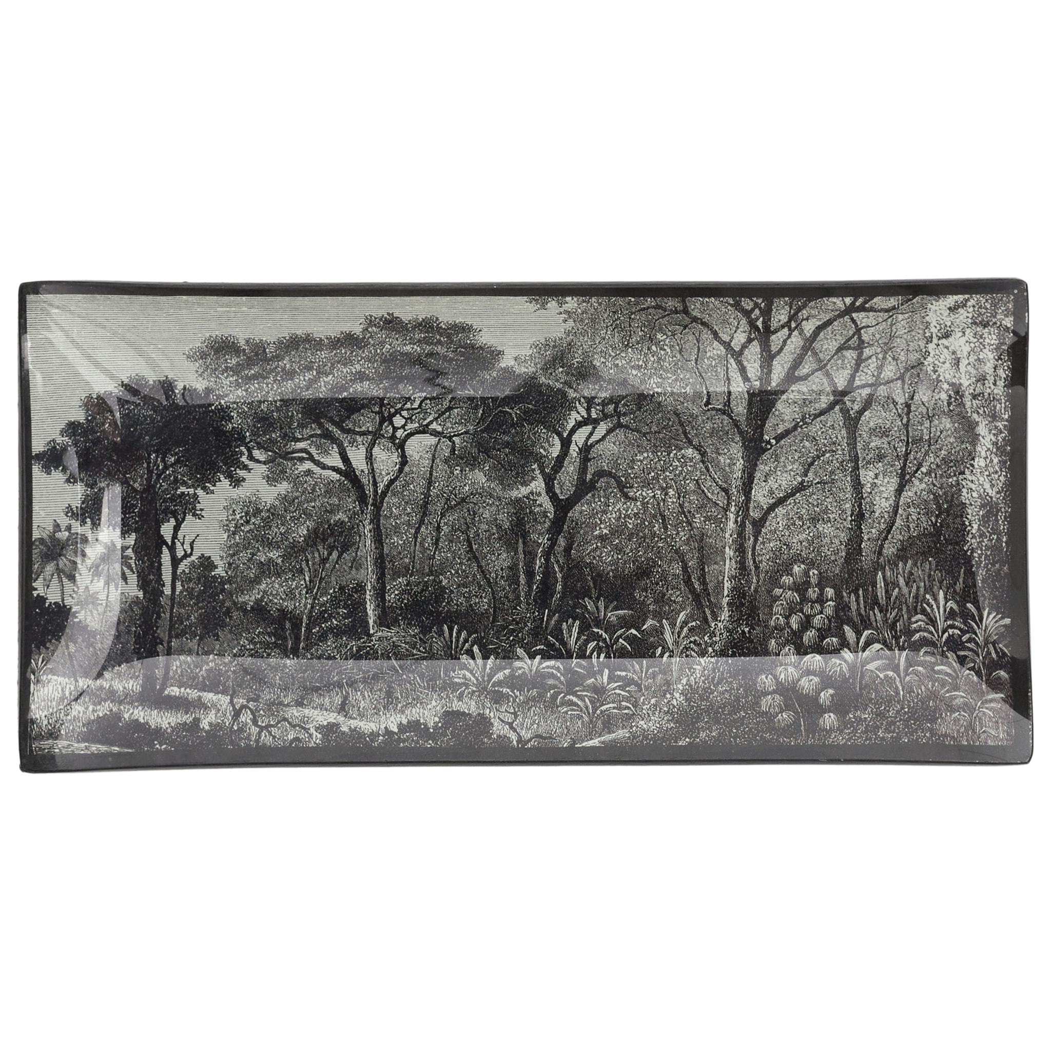 Vide Poche - HOME DECO FACTORY - Black Forest - Design Moderne - Noir et Blanc