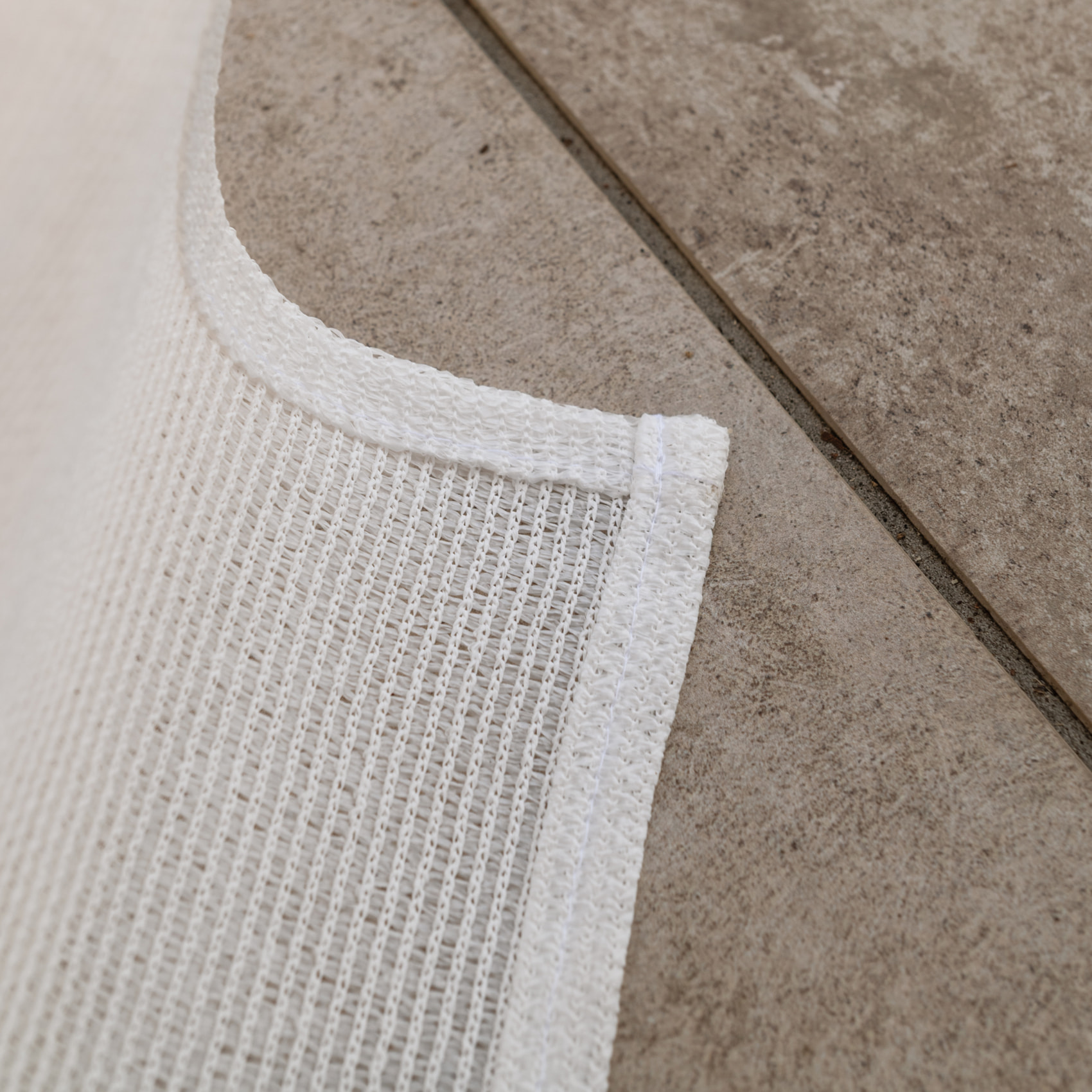 Rideau extérieur tamisant à oeillets - Blanc