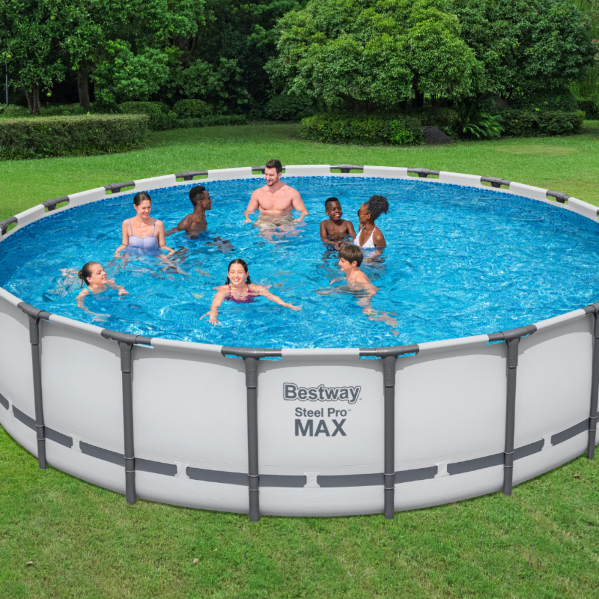 Bestway Piscine hors sol - Ronde - Steel Pro Max - 610 x 132 cm