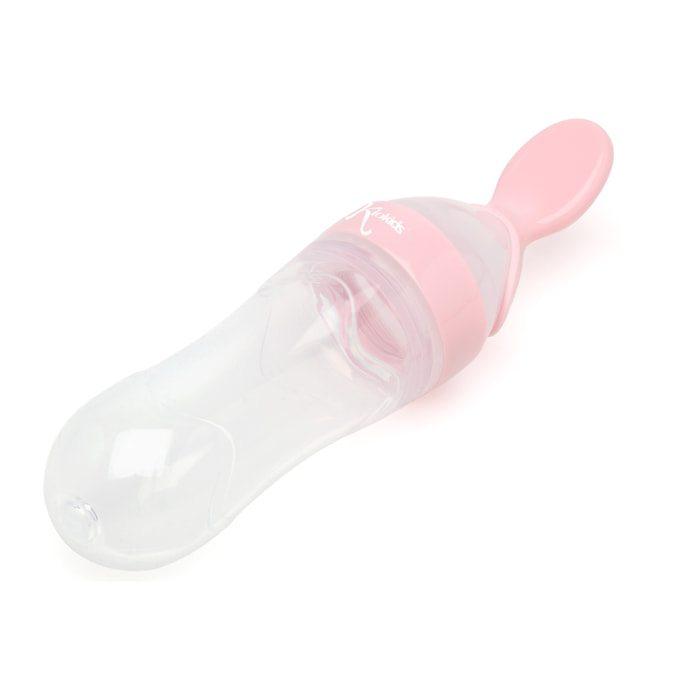 CUCHARA ALIMENTADORA PARA BEBÉS ROSA CLARO