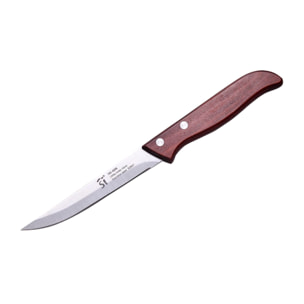 Set de 6 cuchillos multiusos de h.10cm en acero inoxidable pakka san ignacio