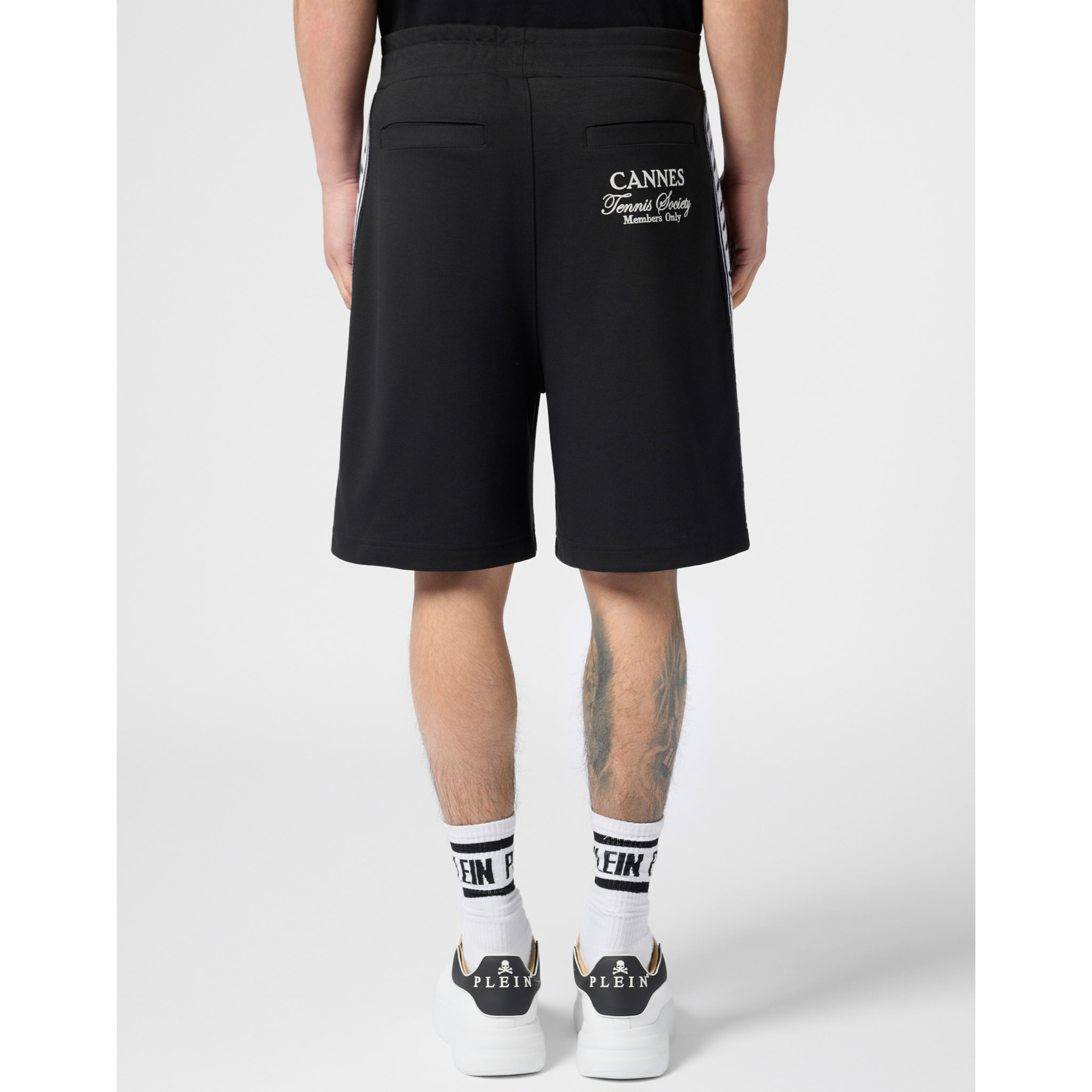 PHILIPP PLEIN Drawstring Shorts Plein Tennis