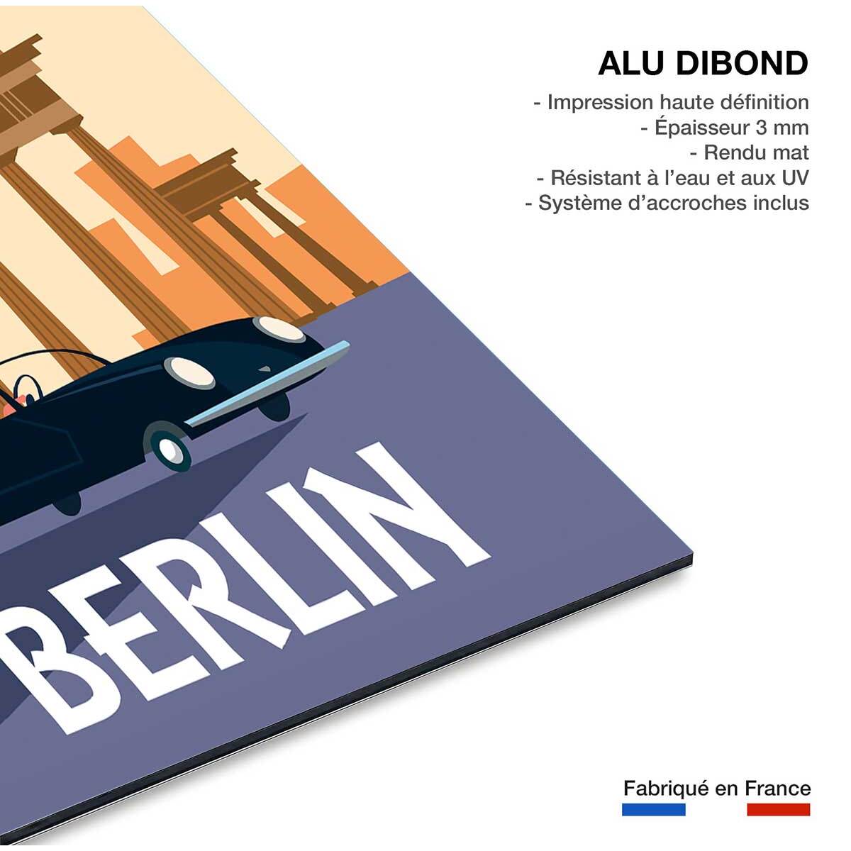 Tableau un week end à berlin Tableau alu Dibond