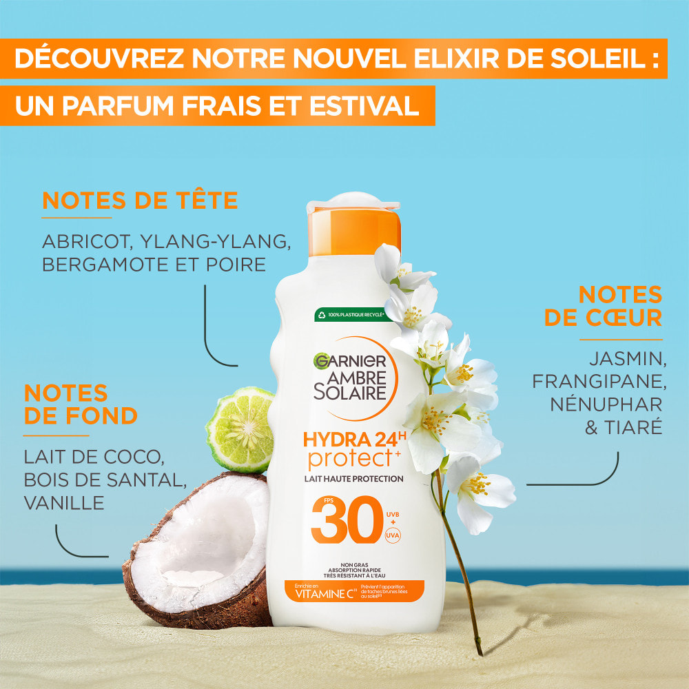 Garnier Ambre Solaire Hydra Protect 24H Lait Haute Protection SPF30 175mL