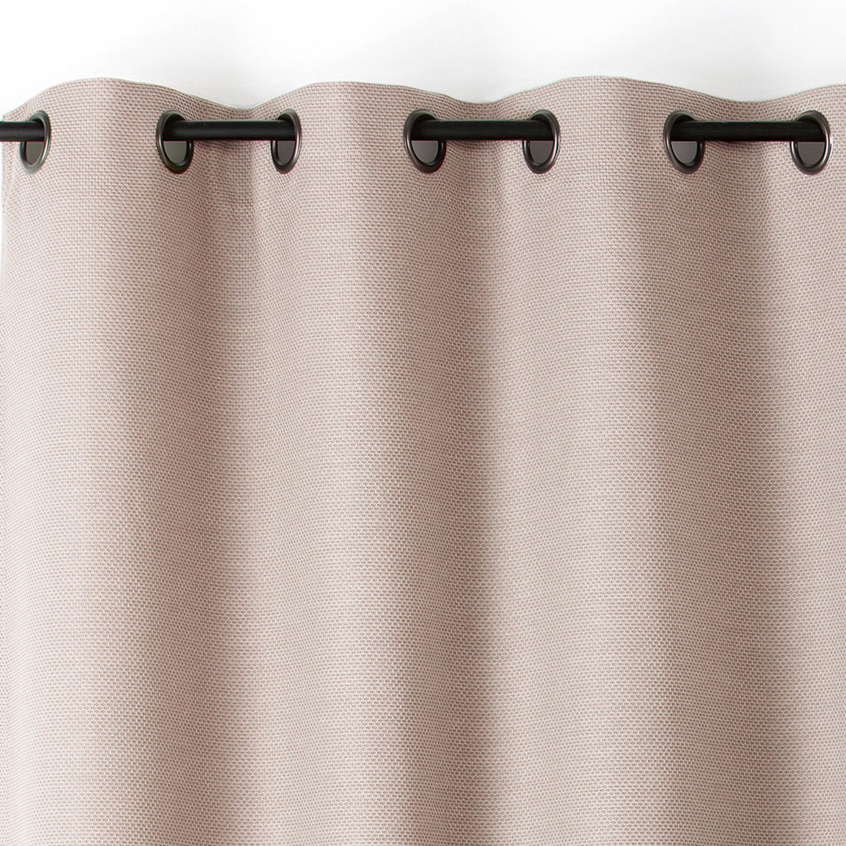 Rideau phonique coton et chanvre tressage naturel - Ecru