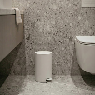 Poubelle à pédale OSAKI 3L Blanc MSV