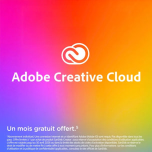 Disque dur SSD externe SANDISK 4To Creator PRO