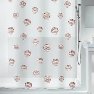 Rideau de douche SHELL 180x200cm Motif Coquillages Spirella