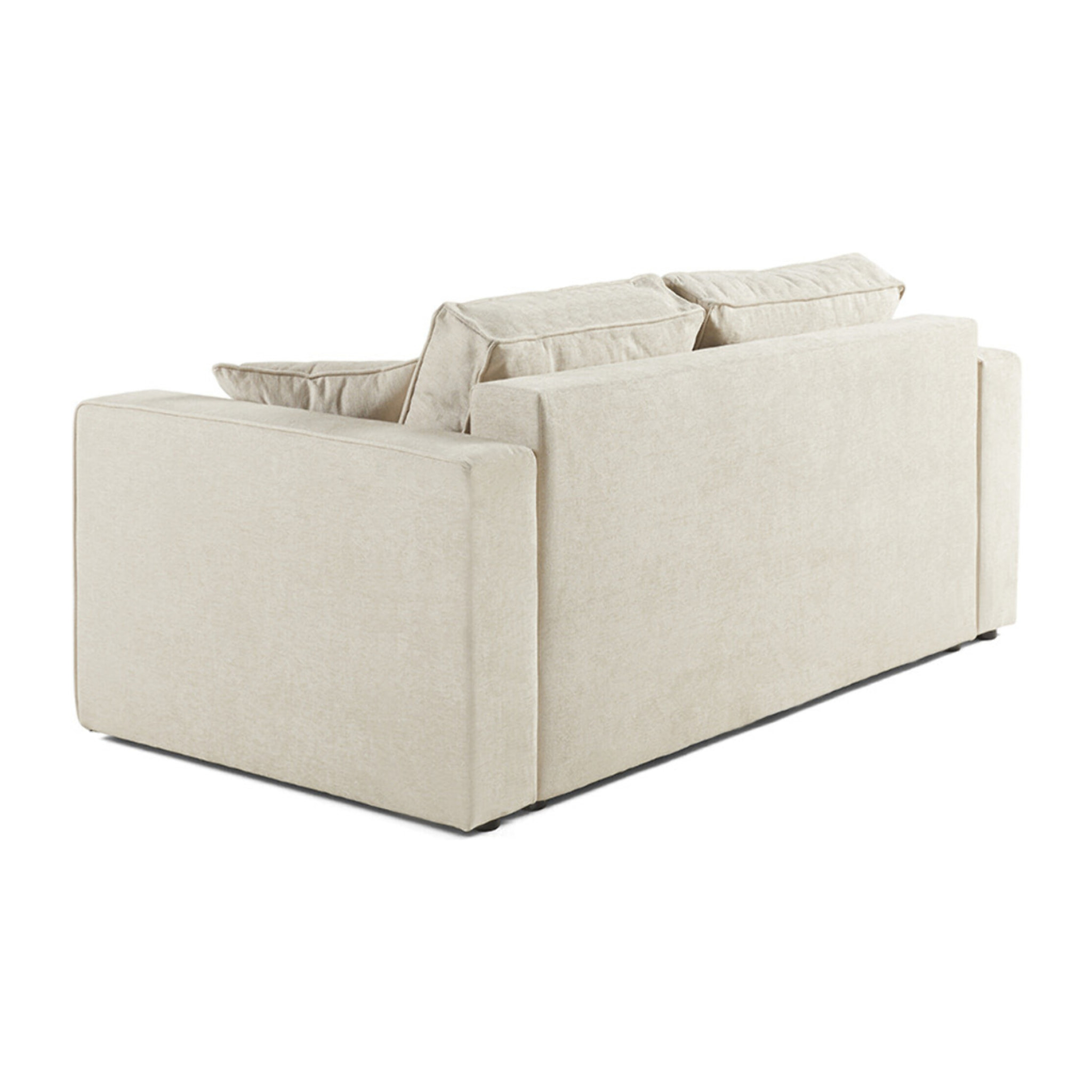 Topaze - canapé droit 2 places - en tissu - Beige
