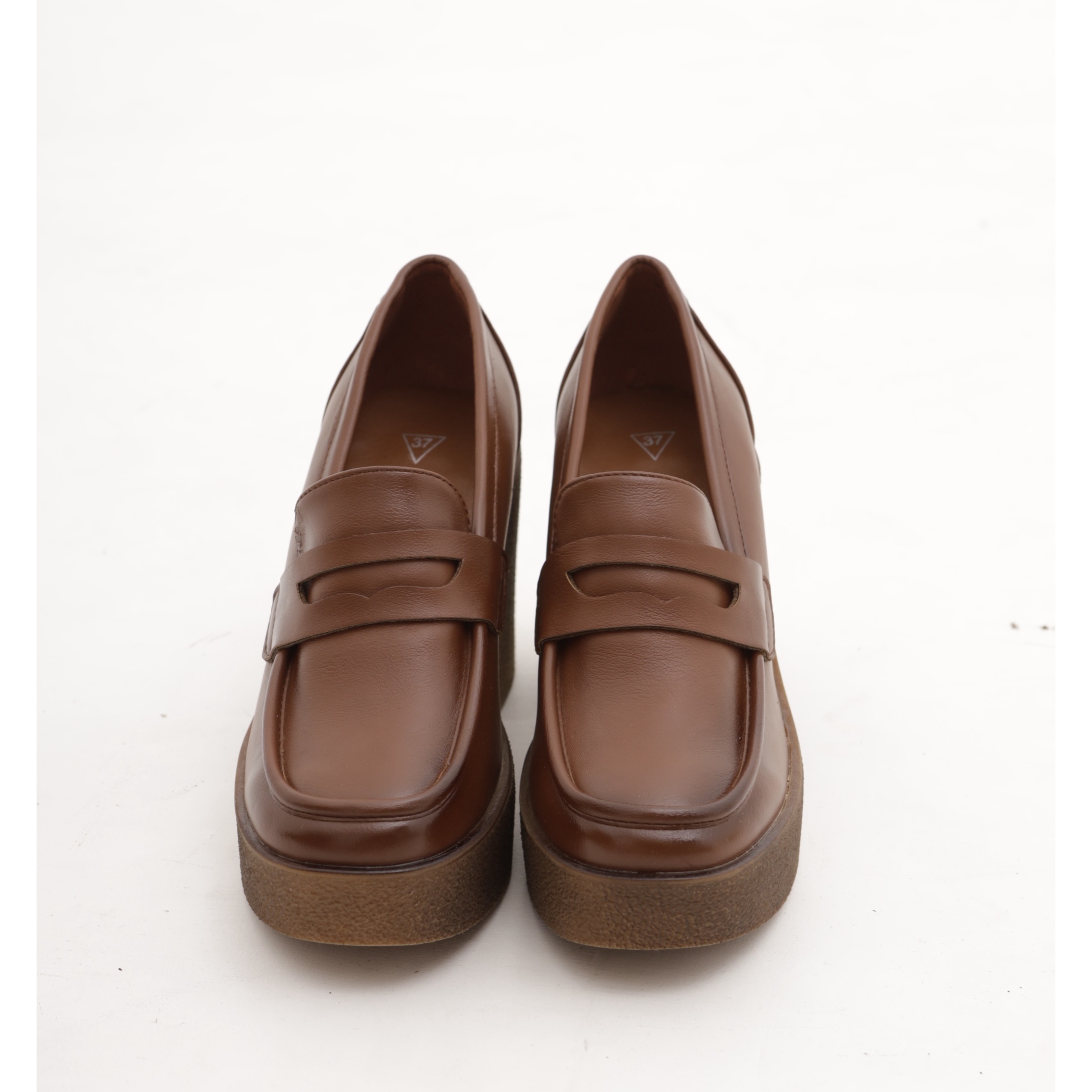 MOCASSINO CHUNKY LISCIO CHOCOLA' CUOIO