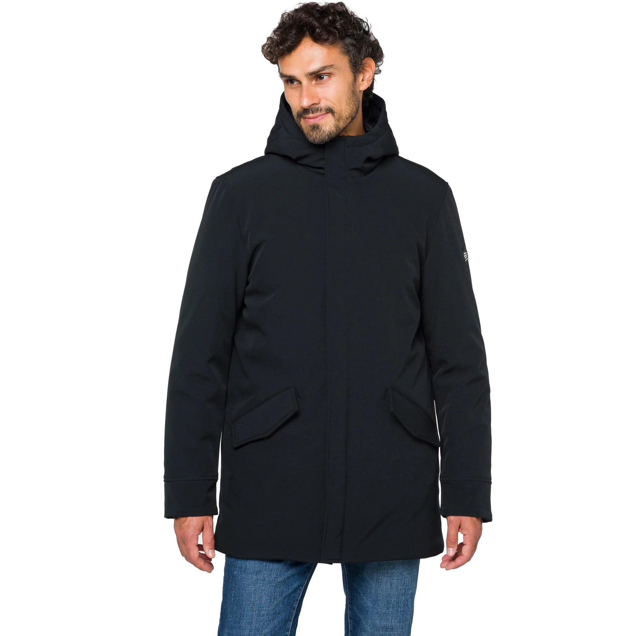 Parka ATITLAN imbottito impermeabile Nero