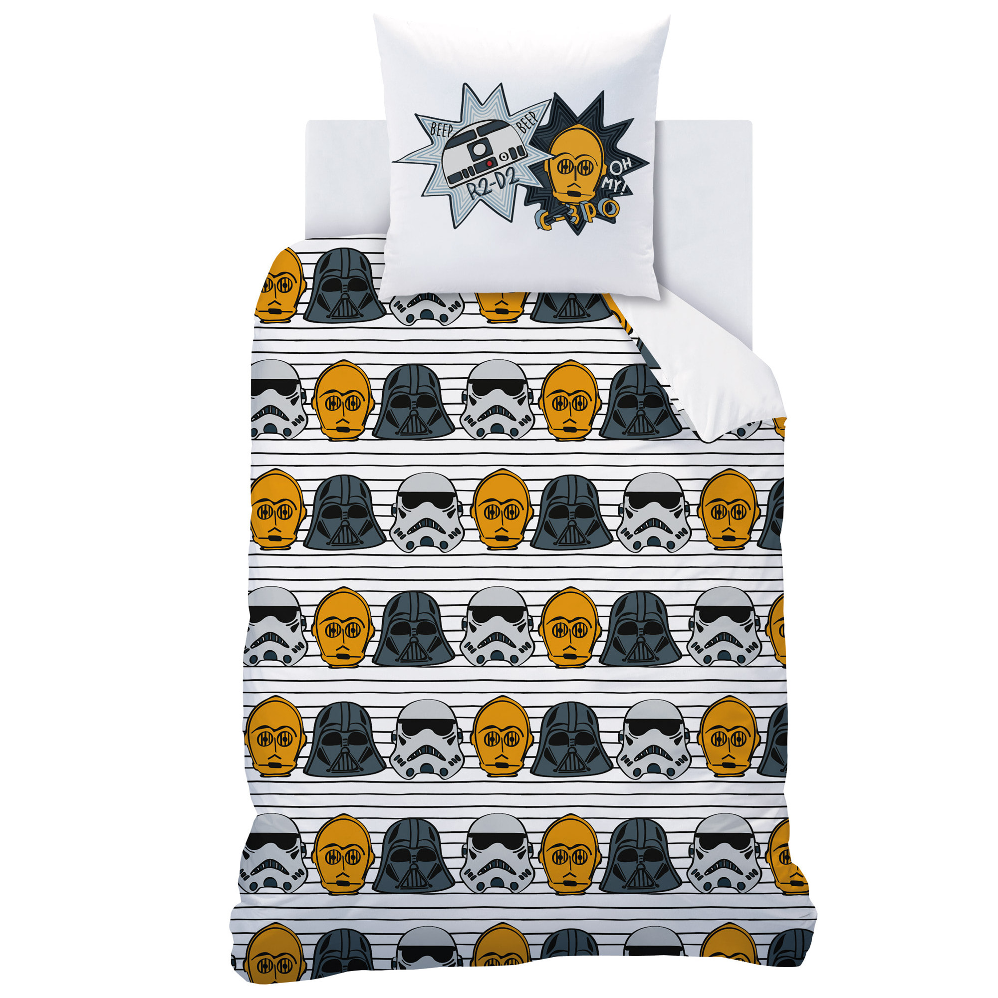 Parure de lit imprimée 100% coton, STAR WARS HOME PORTRAITS