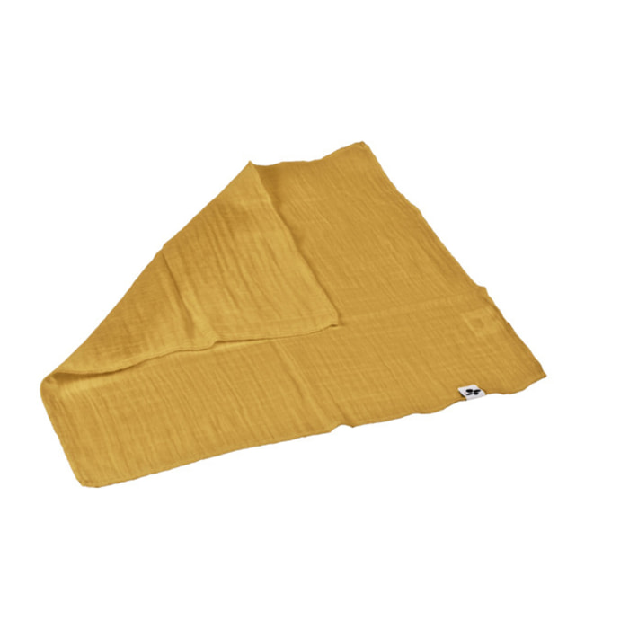 Lot de 3 serviettes 40x40 cm en gaze de coton - GAIA