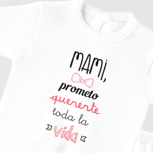 Conj Estampado Frase M Blanco Talla Nac