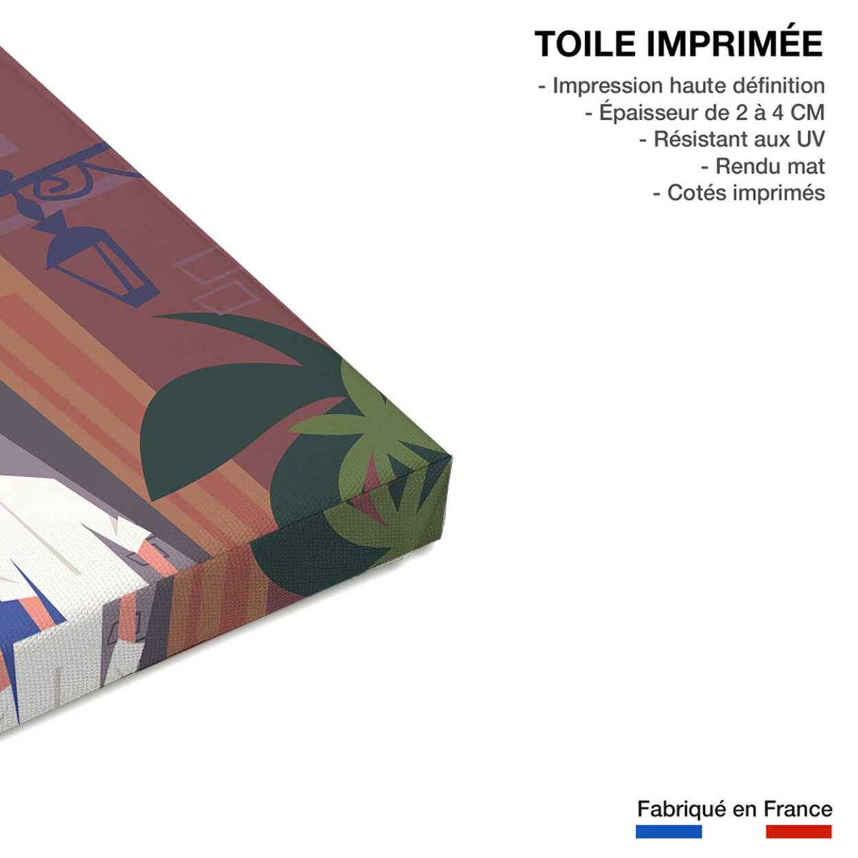 Tableau villefranche sur mer Toile imprimée