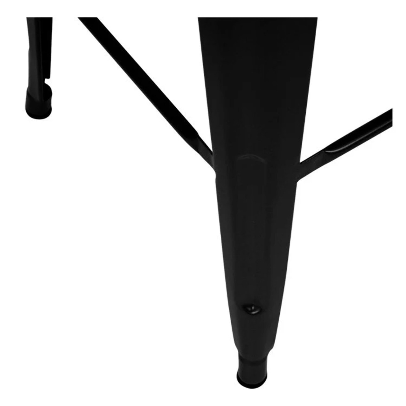 Lot de 2 tabourets pour îlot central 66 cm en métal noir mat - Indus