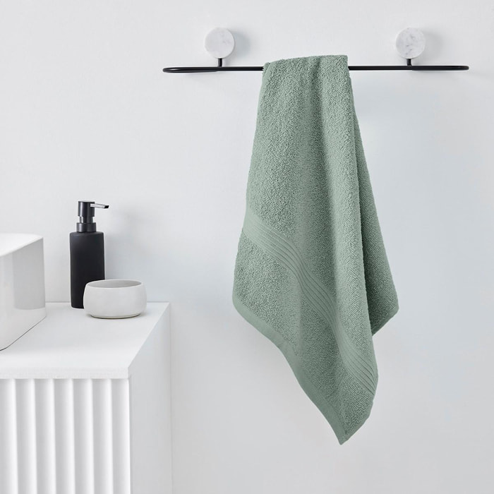 Serviette de bain uni ESSENTIAL vert