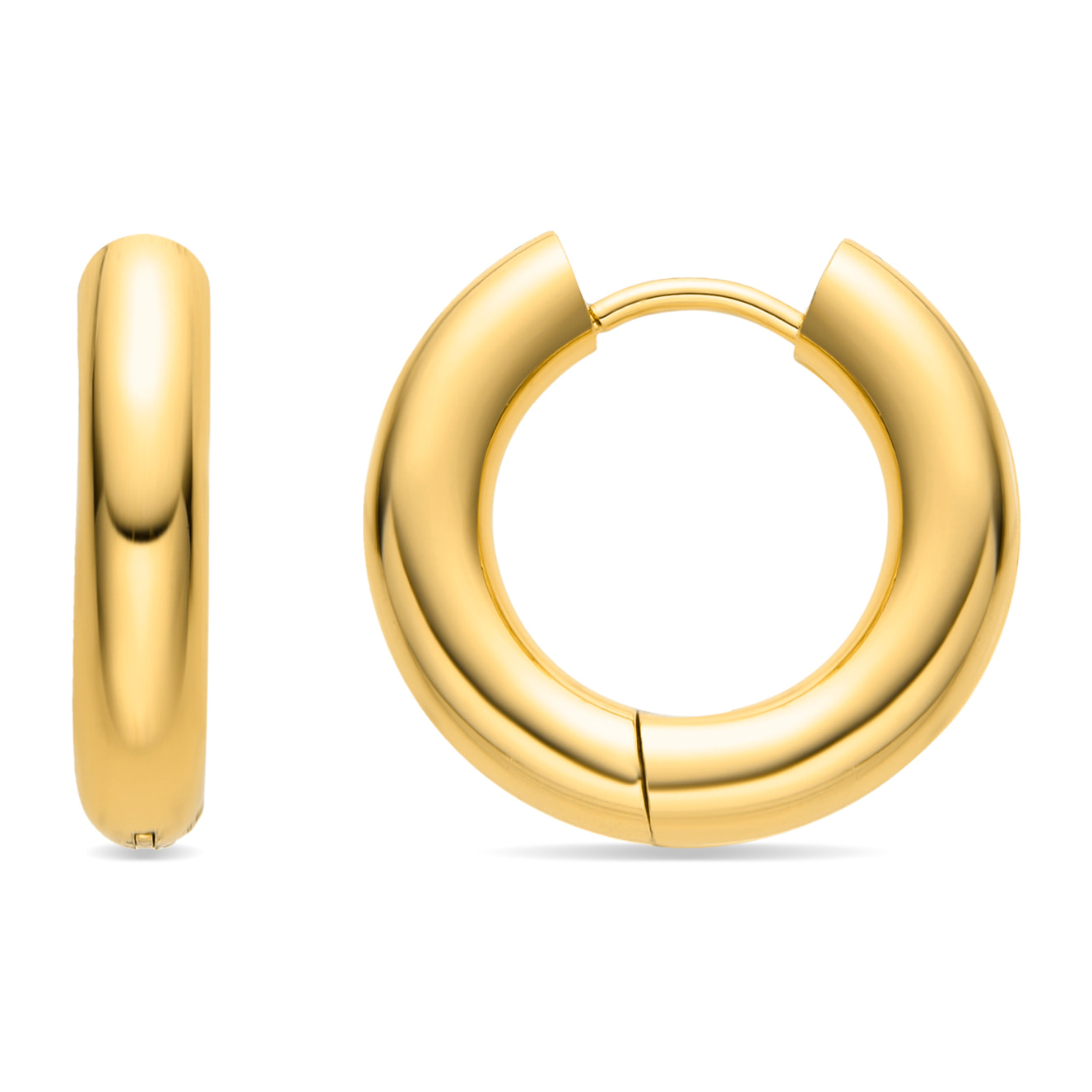Pendientes acabado oro 18K