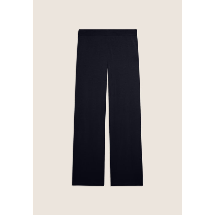 Pantaloni Sportivi con gamba Wide Leg e strass