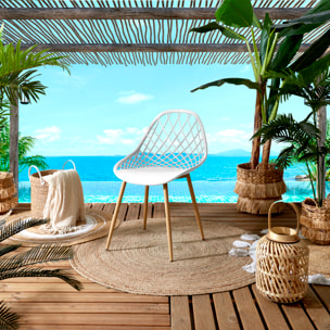 Chaise Exterieur Malaga Blanc