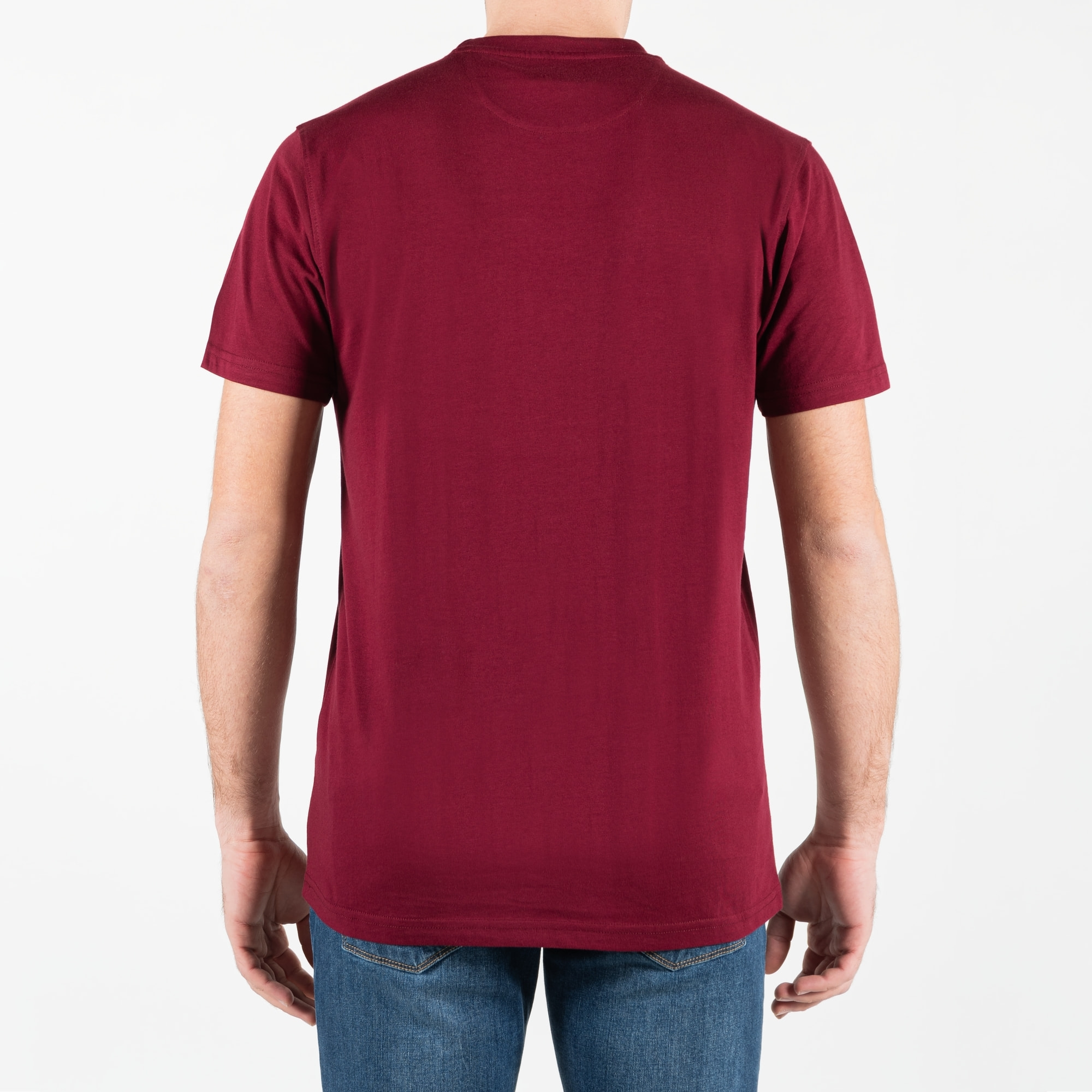 T-shirt in jersey con stampa centrale