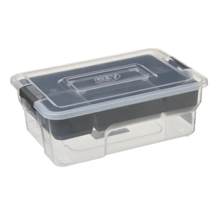 Boîte en plastique compartimentée 5L "Samba"