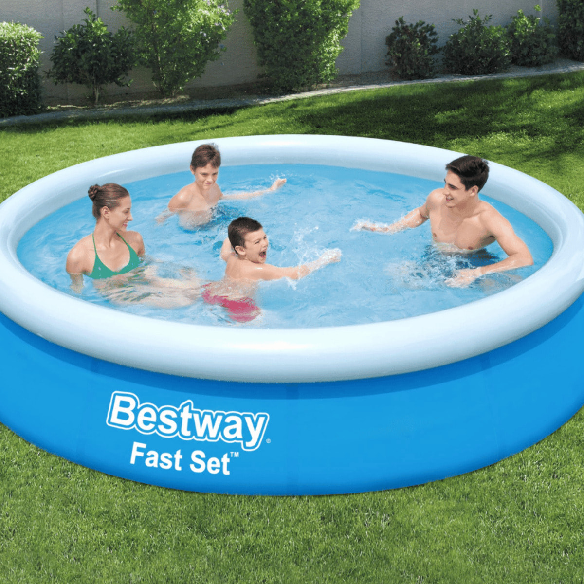 Bestway Piscine gonflable ronde Bestway Fast Set 366 x 76 cm bleu