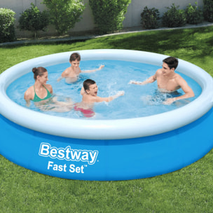 Bestway Piscine gonflable ronde Bestway Fast Set 366 x 76 cm bleu