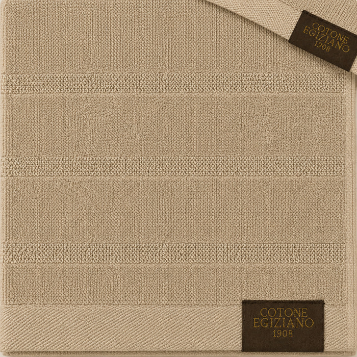 COTONE EGIZIANO Coppia Spugna Lusso 530 gr_40x60+60x110_Blu Fiordaliso