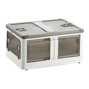 Caja de almacenamiento plegable multifuncional en color blanco