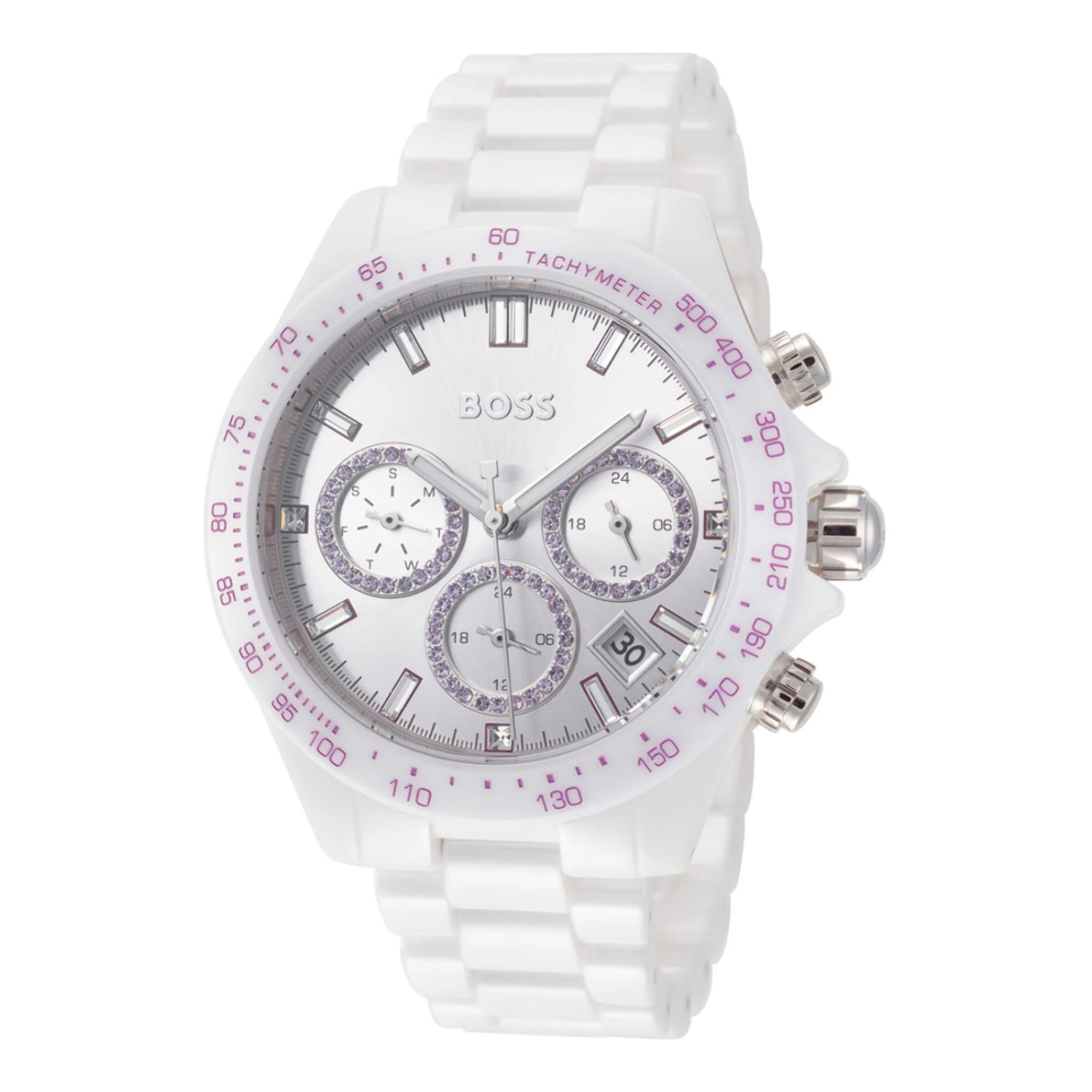 Reloj Boss 1502632 Mujer Analogico Cuarzo con Correa de Ceramica