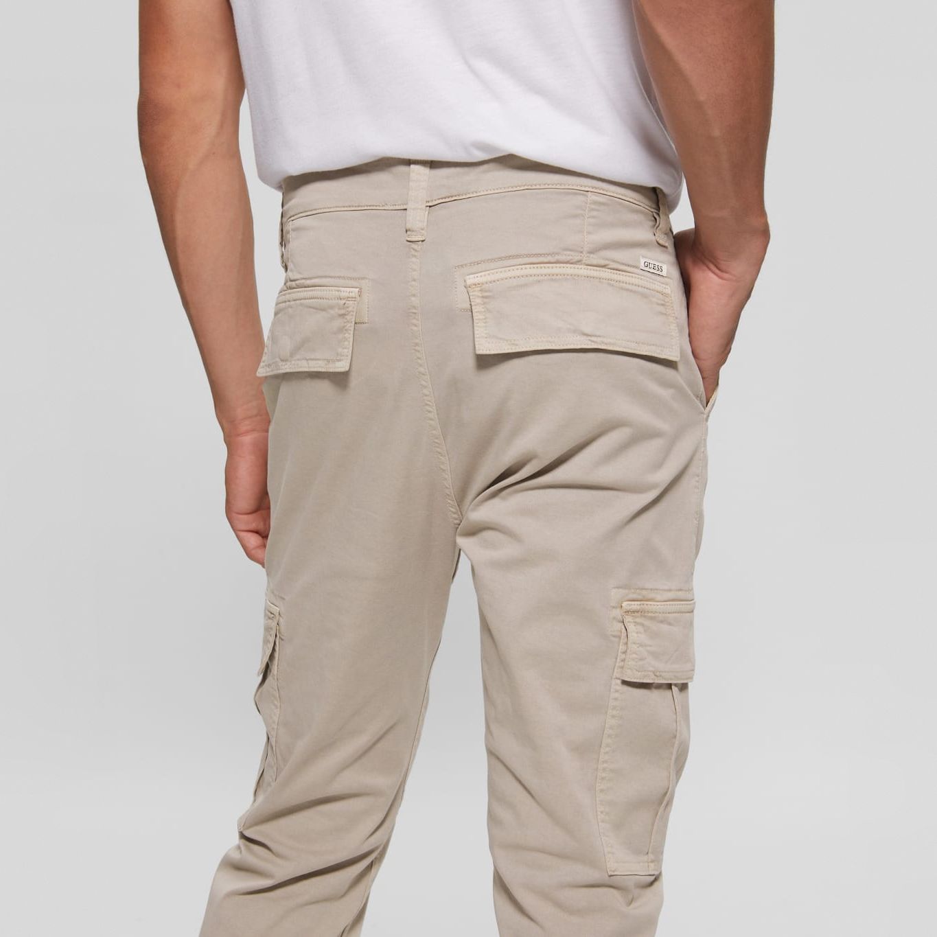 Pantalon Lonta - inspiration cargo - coton - beige