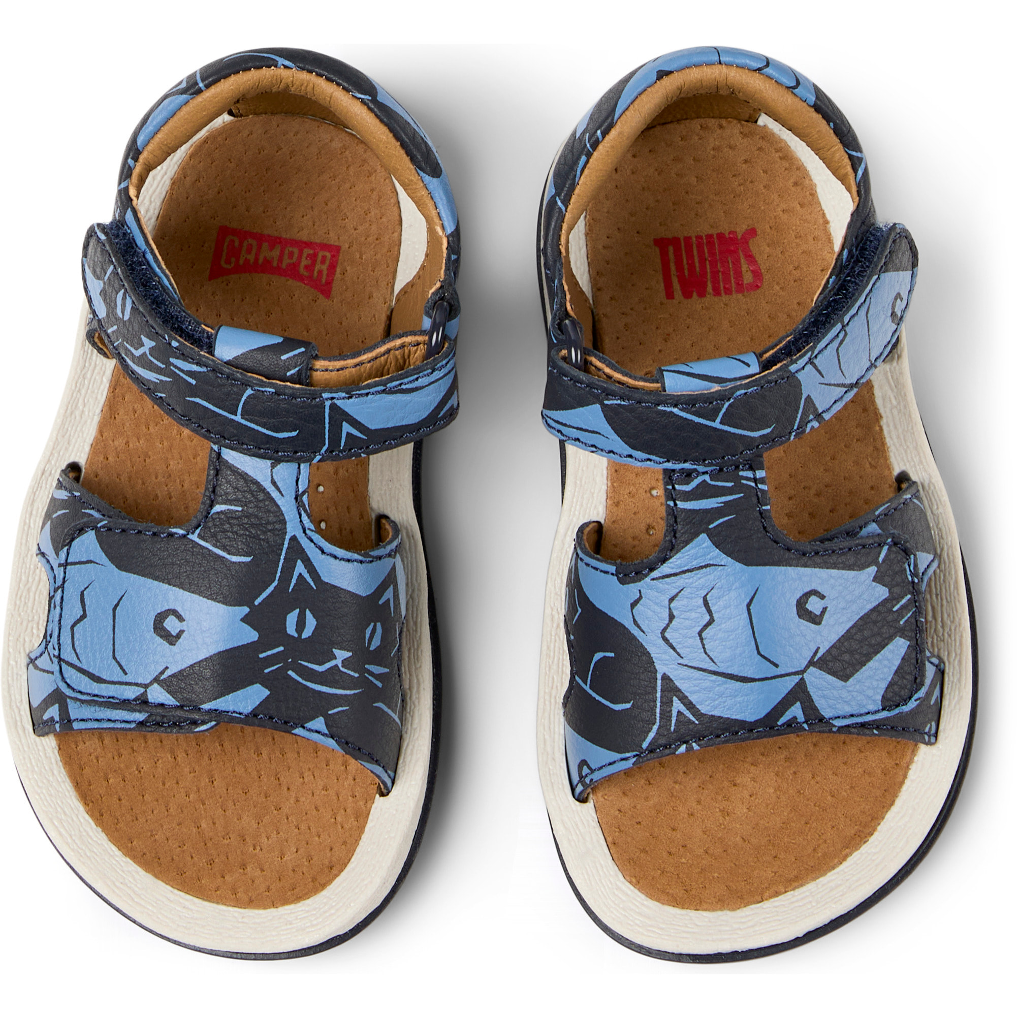 Sandalias - CAMPER Bicho Twins - Azul - Cuero liso