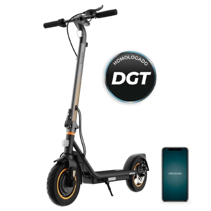 Cecotec Trottinette électrique avec une puissance maximale de 700 W, pneus de 10