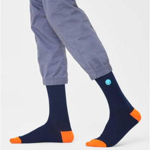 Pack de 3 calcetines azul y negro Happy socks